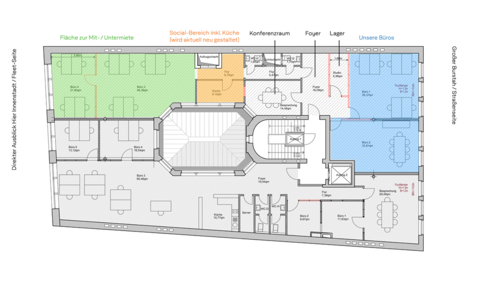 Coworking Großer Burstah Hamburg Altstadt