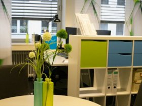 Büroraum im Coworking Space am Jahnplatz von Bielefeld